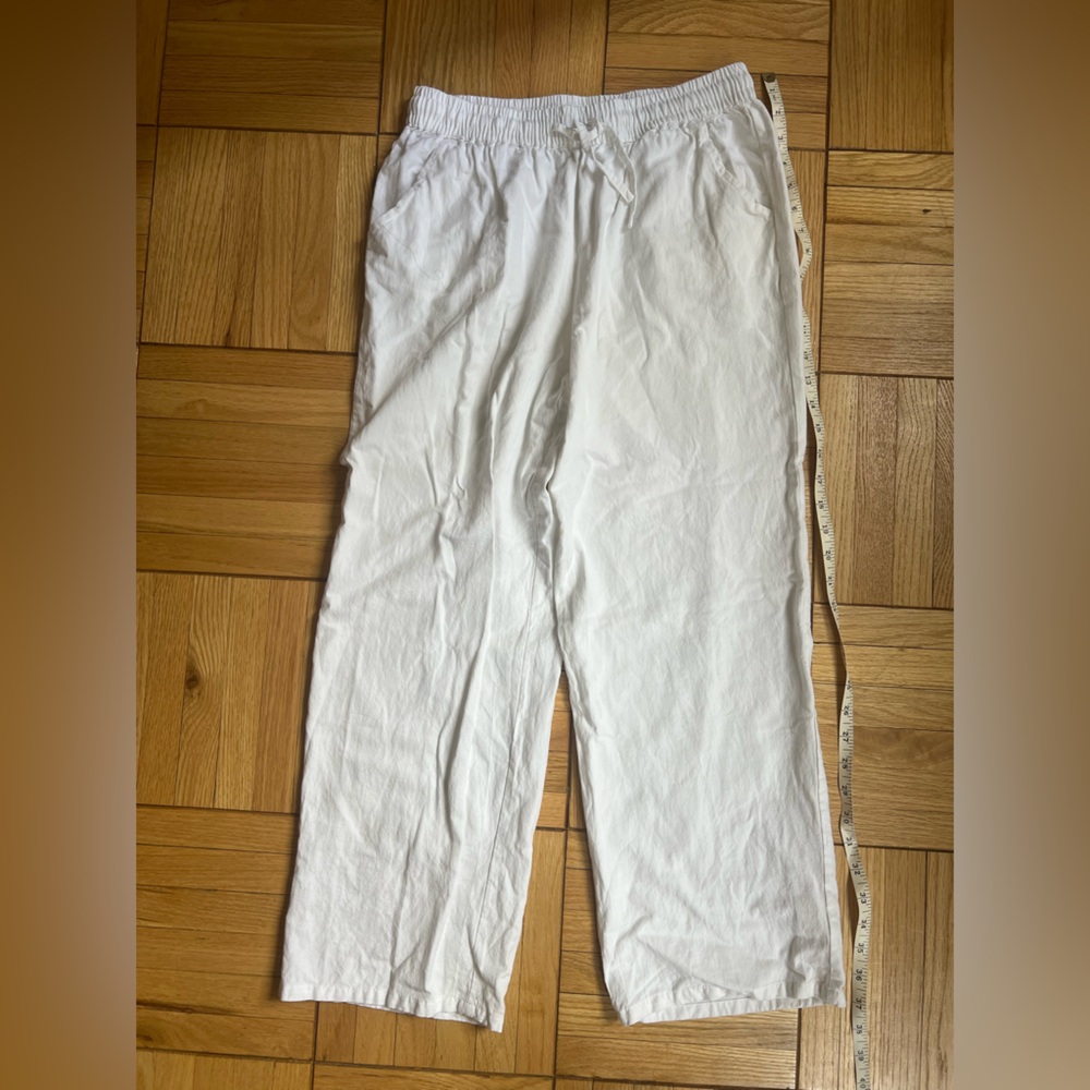 White Linen Pants